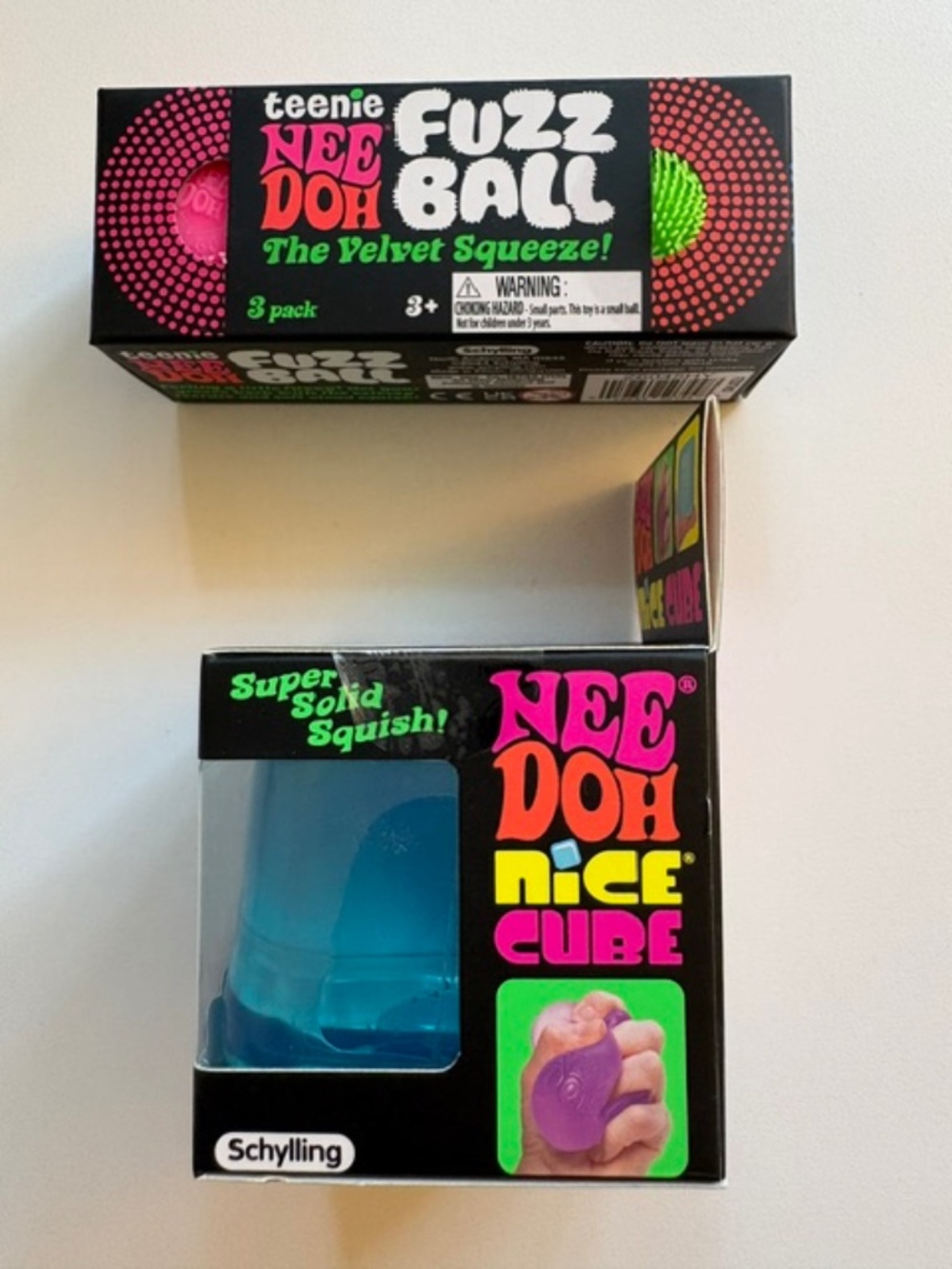 NEEDOH Fuzzball Nice Cube Factory Sealed Lot Of 2